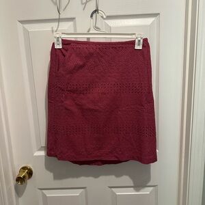 L.L. Bean Eyelet Skirt